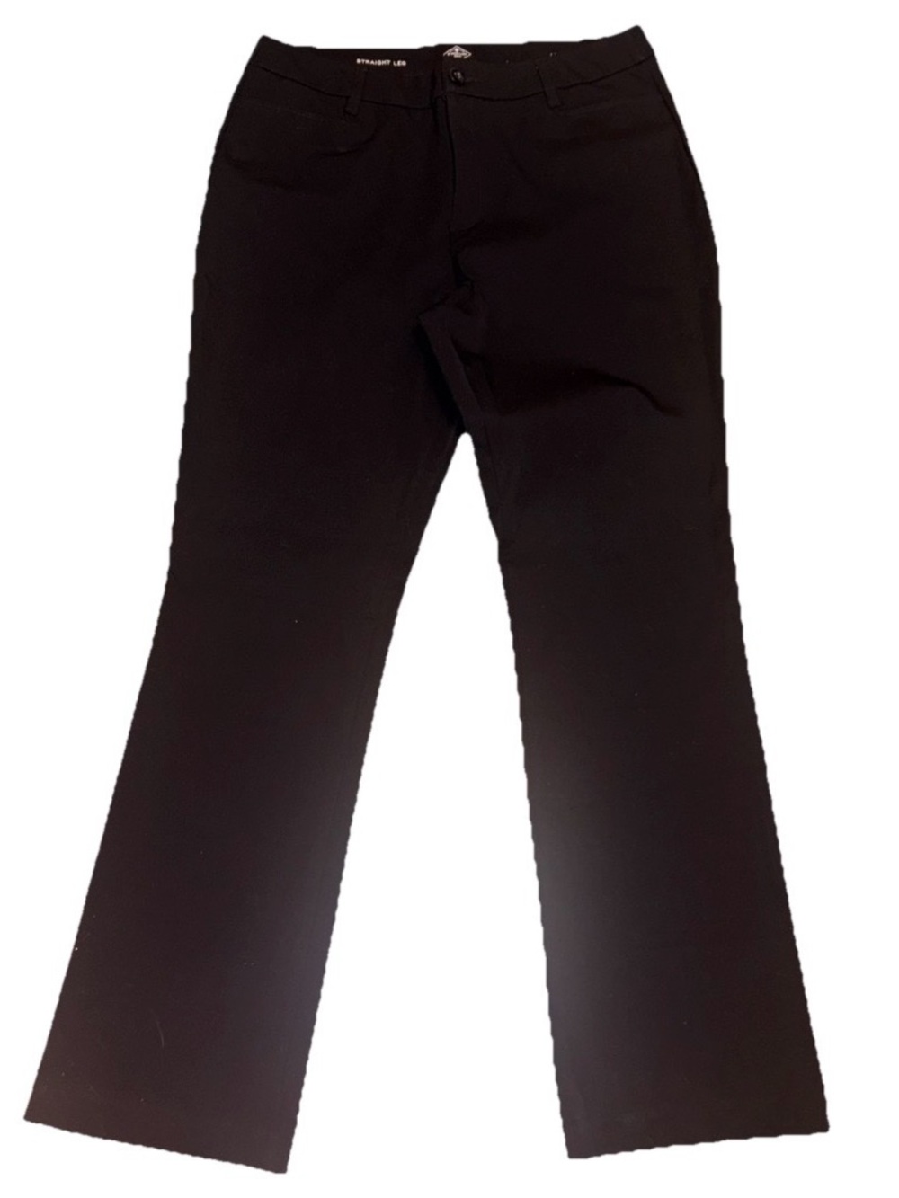 St. John’s Bay Black Mid Rise Straight Leg Jeans 16T MSRP $50